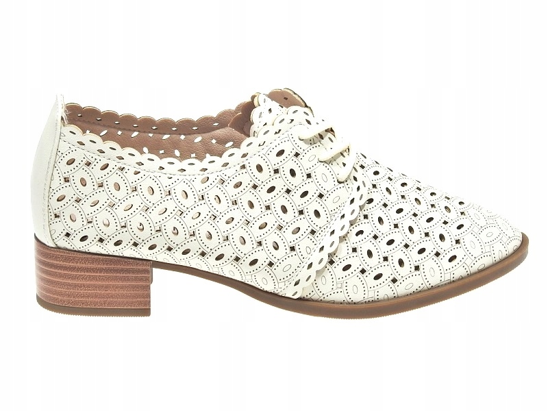 

Piękne ażurowe buty na co dzień F8590-2 Beige r.37