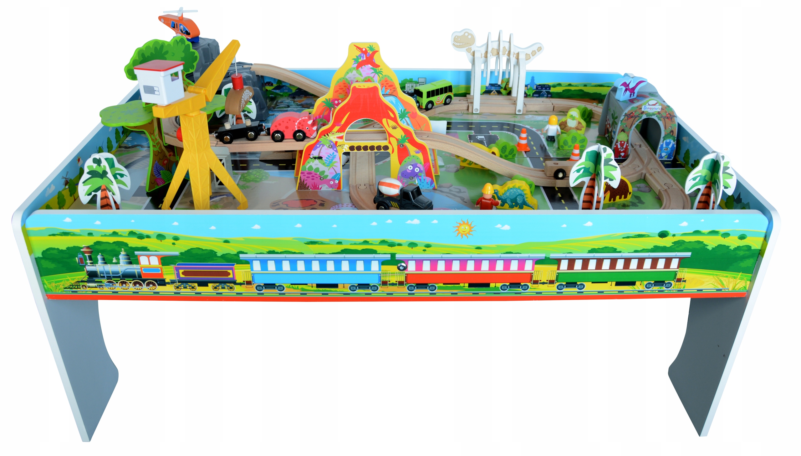 

Ogromna Drewniana Kolejka Bartek 80 Elementów