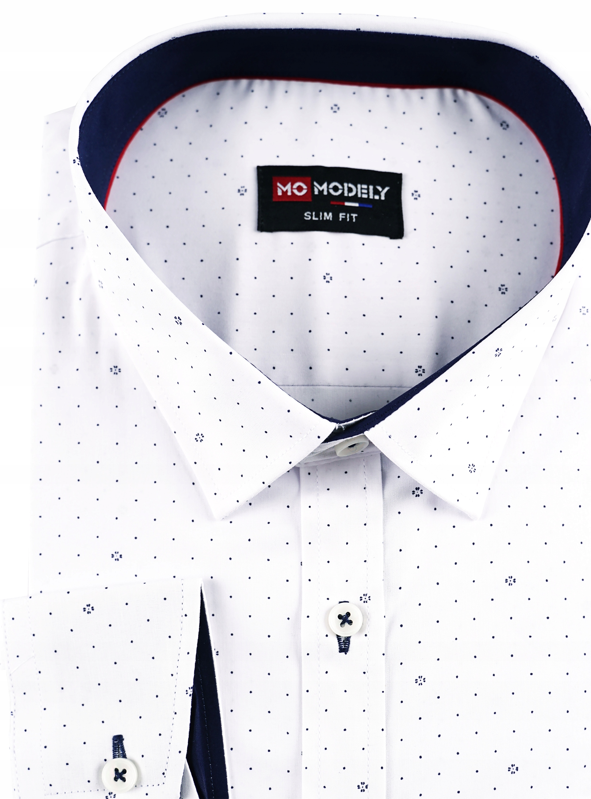 Koszula męska biała bawełniana wizytowa garniturowa casual duża 8XL 53/54