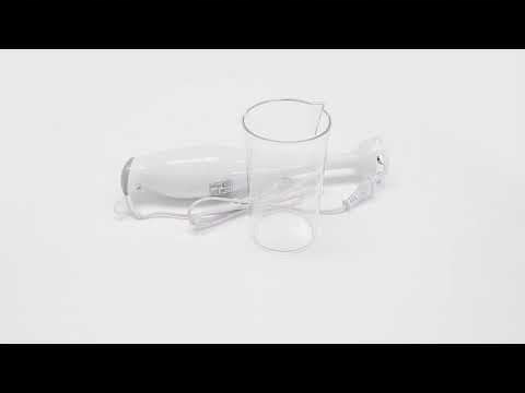 CLATRONIC Blender Ręczny 180W Do Smoothie Zupy Puree Biały Z Pojemnikiem — miniatura 8