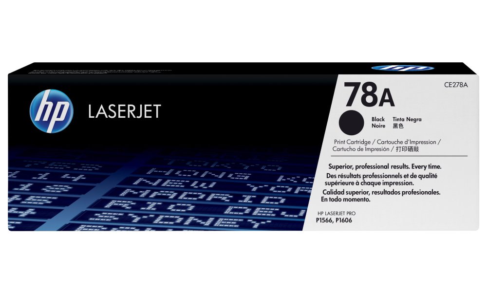 Hp tisková kazeta černá pro P1566, P1606w CE278AD double pack originál
