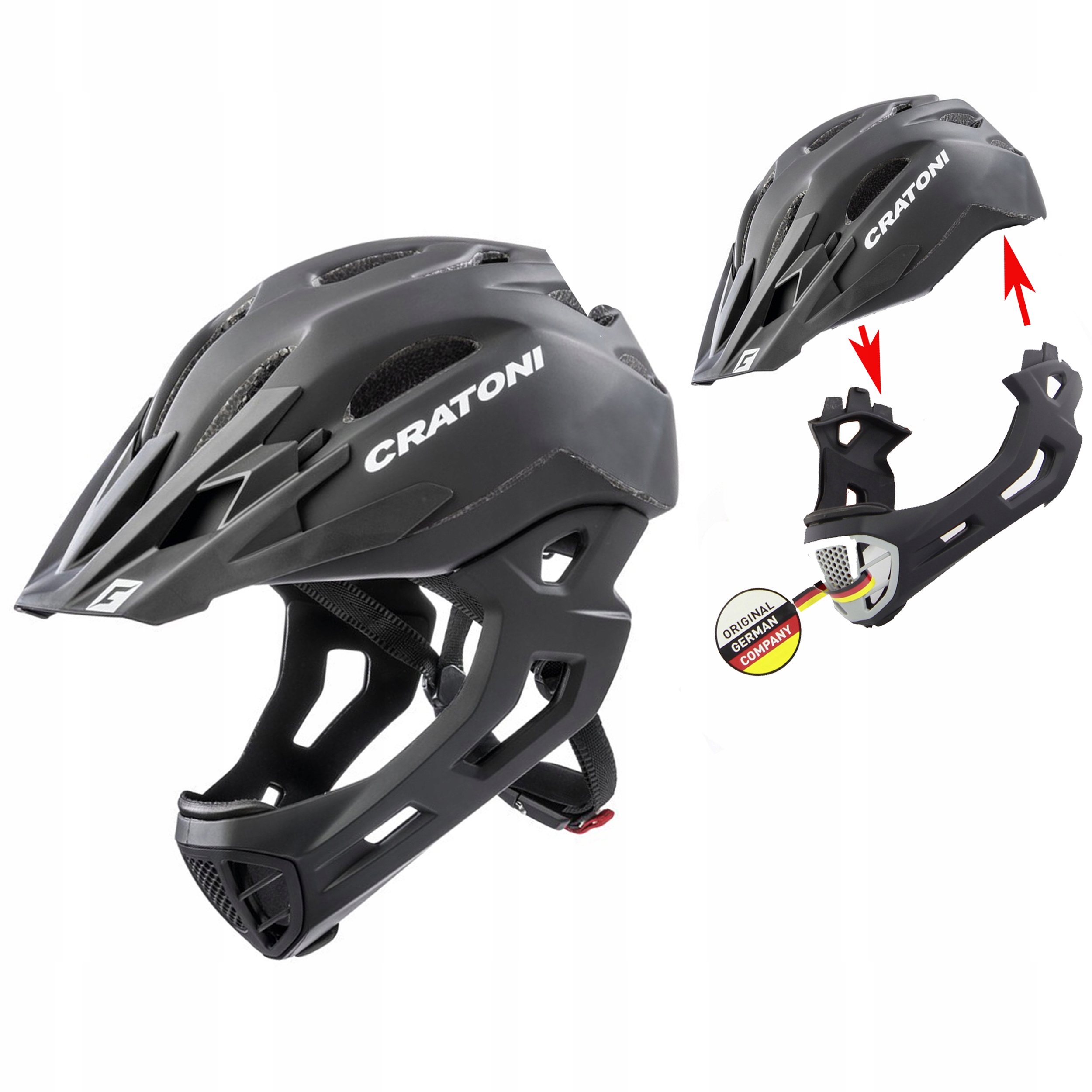 

Cratoni kask fullface C-maniac enduro Dh free M/L