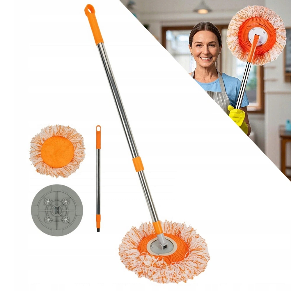 Levně Rotační Mop Pro Čištění Stěn A Stropů S Ultratenkými Měkkými Vlákny