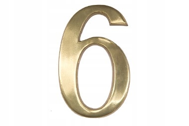 

Cyfra 6/9 oznaczenie na dom 10cm mosiądz