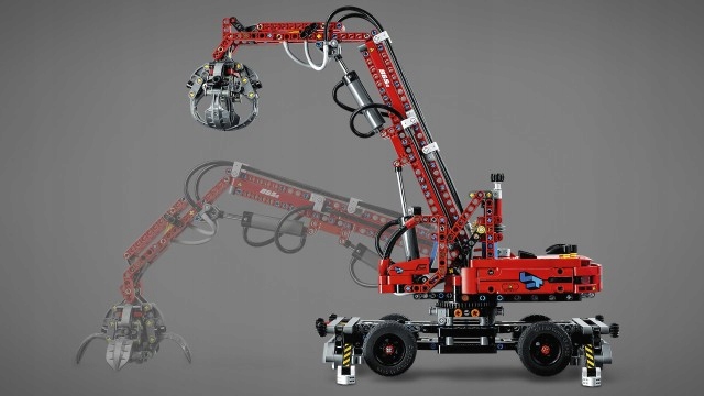 LEGO - TECHNIC - DŹWIG Z CHWYTAKIEM - 42144 Płeć chłopcy