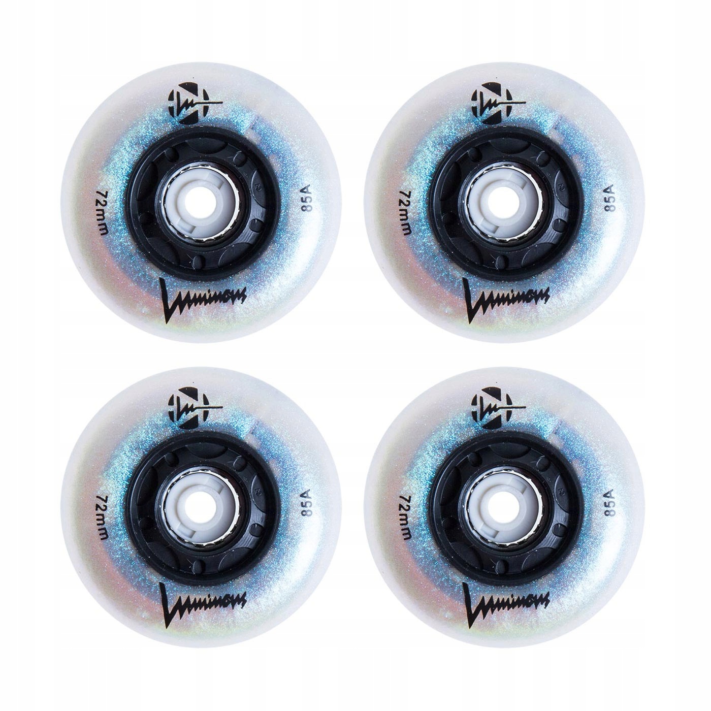 Kolečka pro kolečkové brusle svítící Luminous Led 72mm/85a 4 kusy