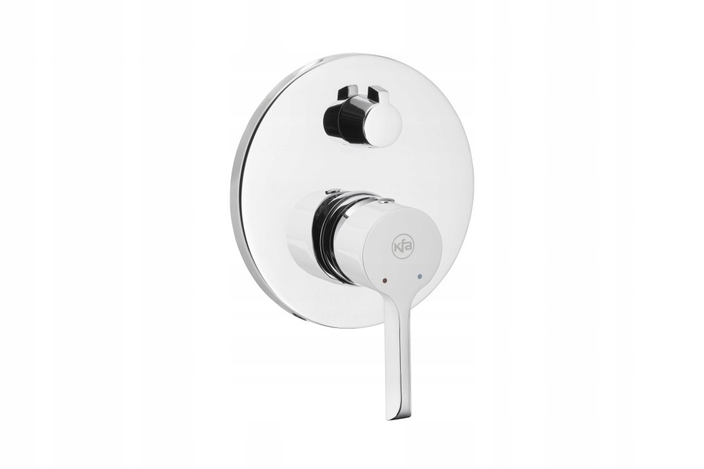 Dvojcestná podomietková batéria Angelit, biela-chrómová (4729-410-40) /sm/