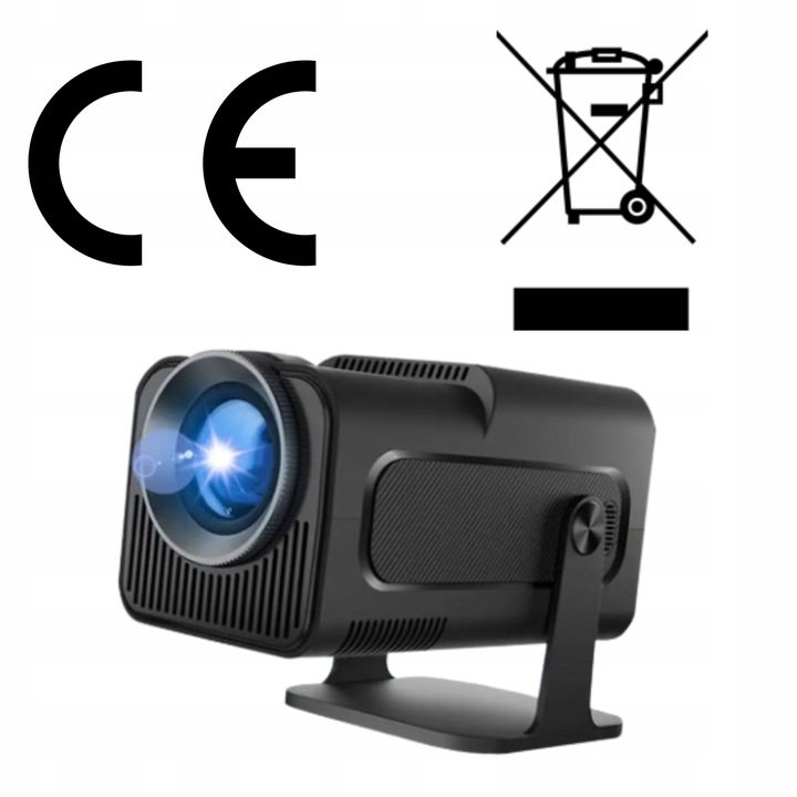 Projektor Rzutnik Android TV WiFi Bluetooth 4K Full HD Przenośny Obrotowy Żywotność lampy w trybie ekonomicznym 50000 h