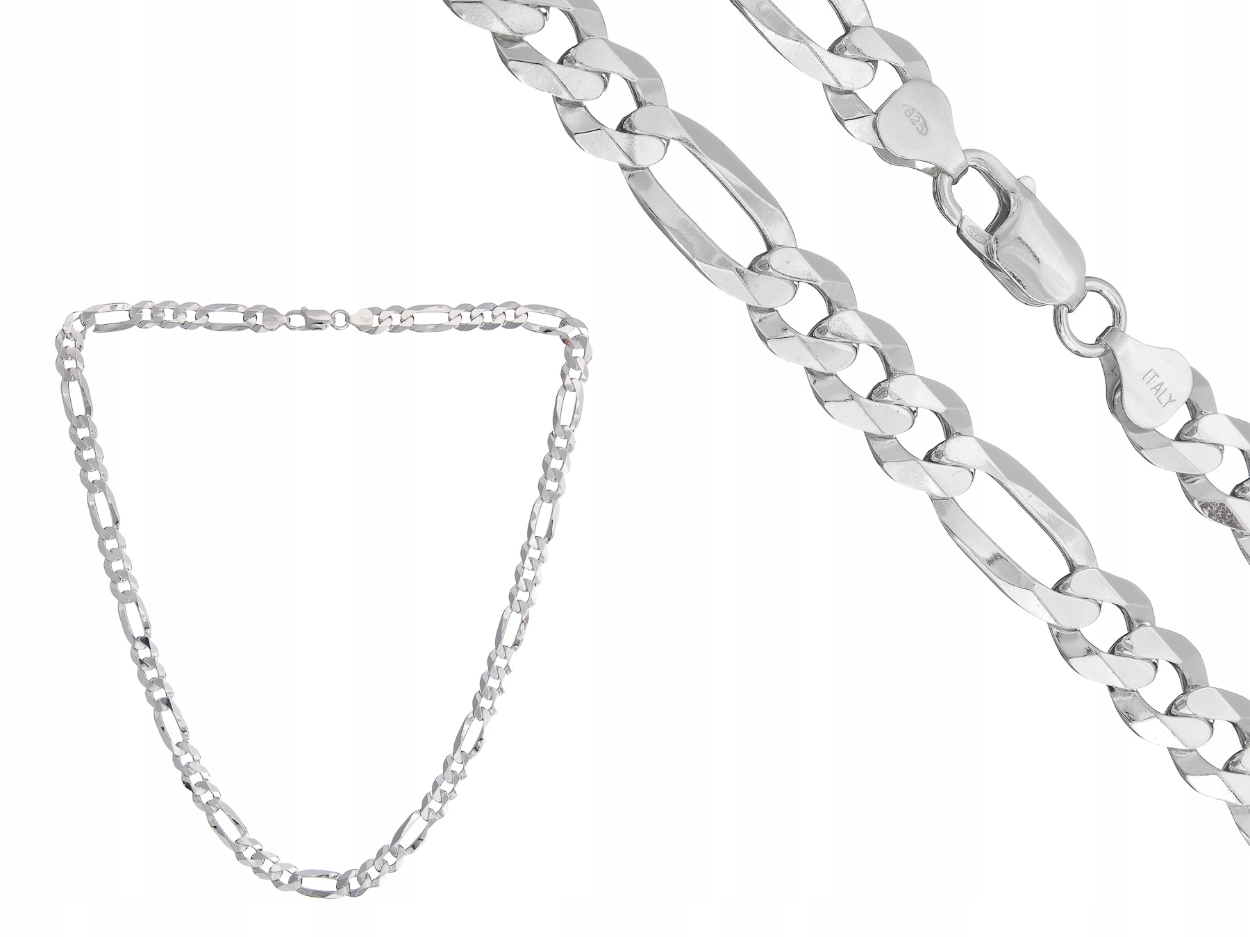 Stříbrný Řetízek Figaro 65 CM, Váha 44 Gramů, 8,5 MM