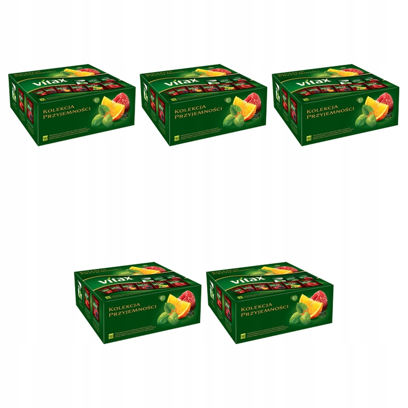 Vitax Kolekce potěšení – mix čajů 90 sáčků X5