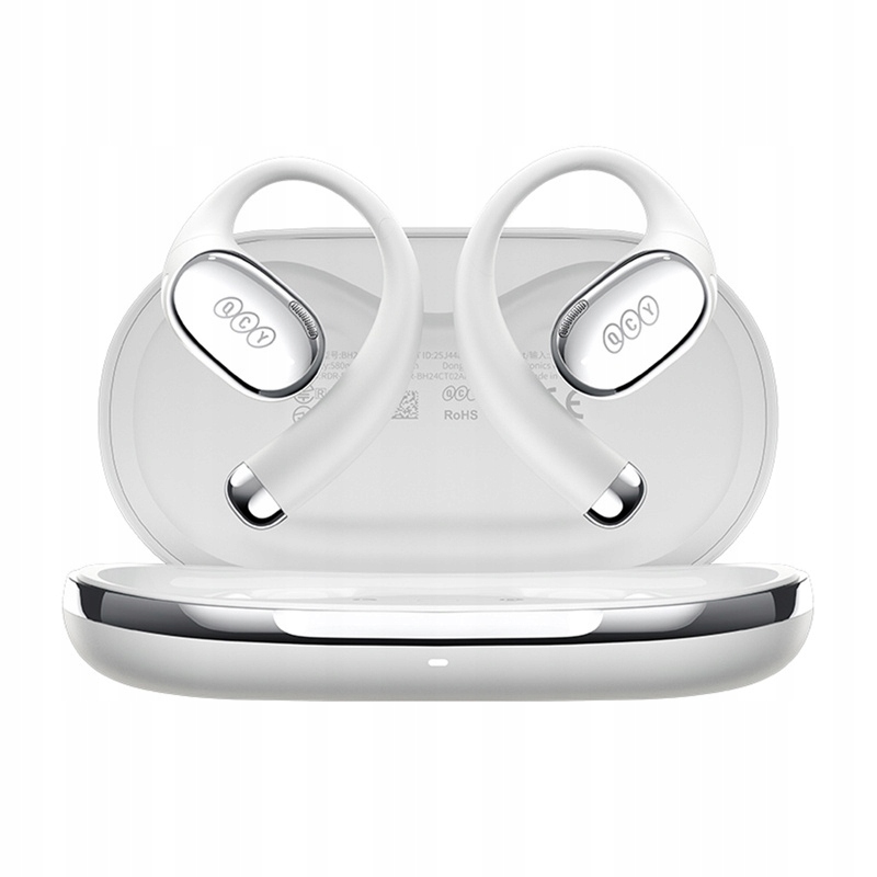 Qcy Crossky R70 Bezdrátová Sportovní Sluchátka s Otevřenou Konstrukcí Bt 6.0 IPX5 Šedá