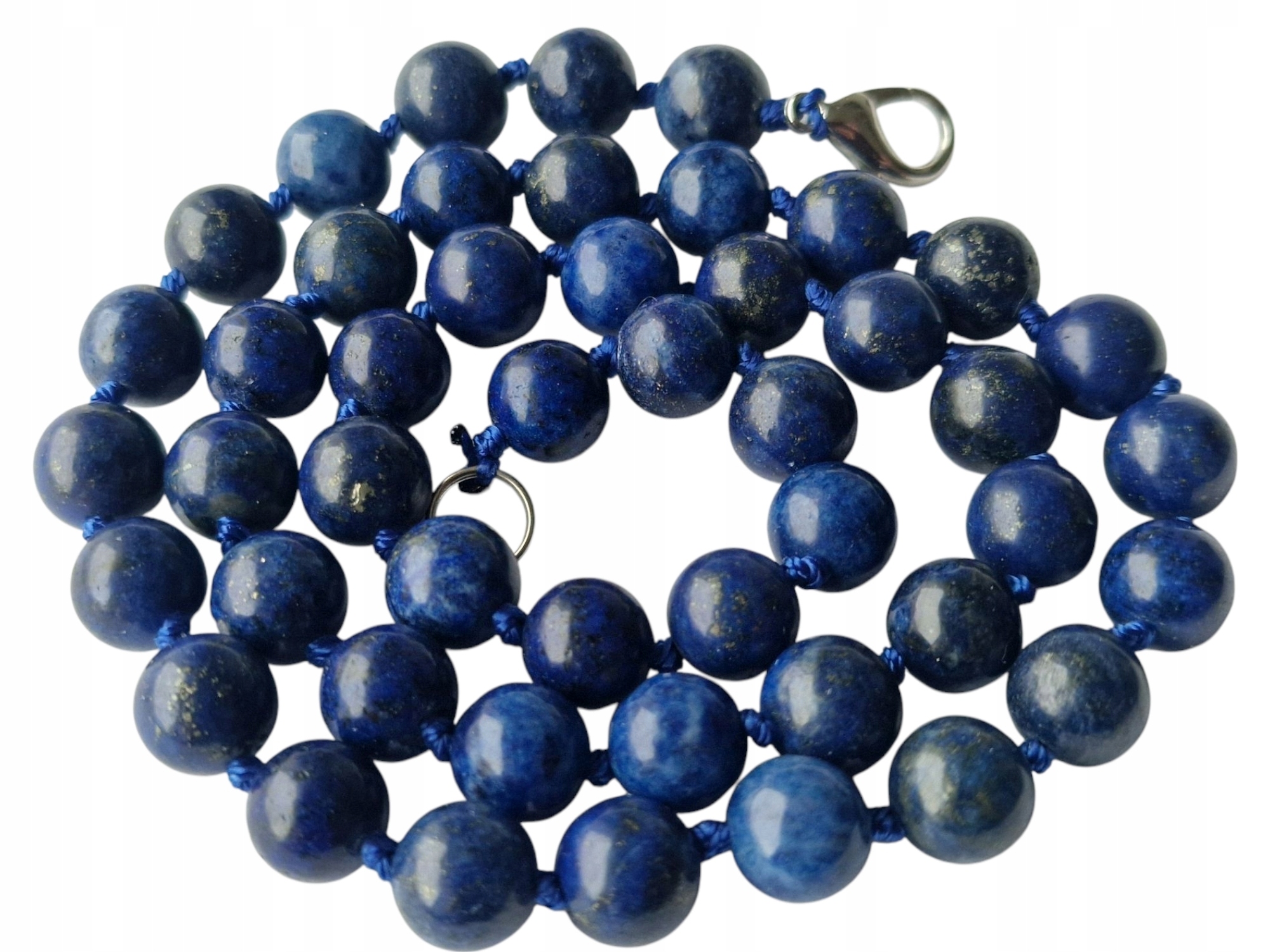 Lapis Lazuli Lazurit Přírodní Pyrit Náhrdelník Ajna Libra Kameny Mystiků