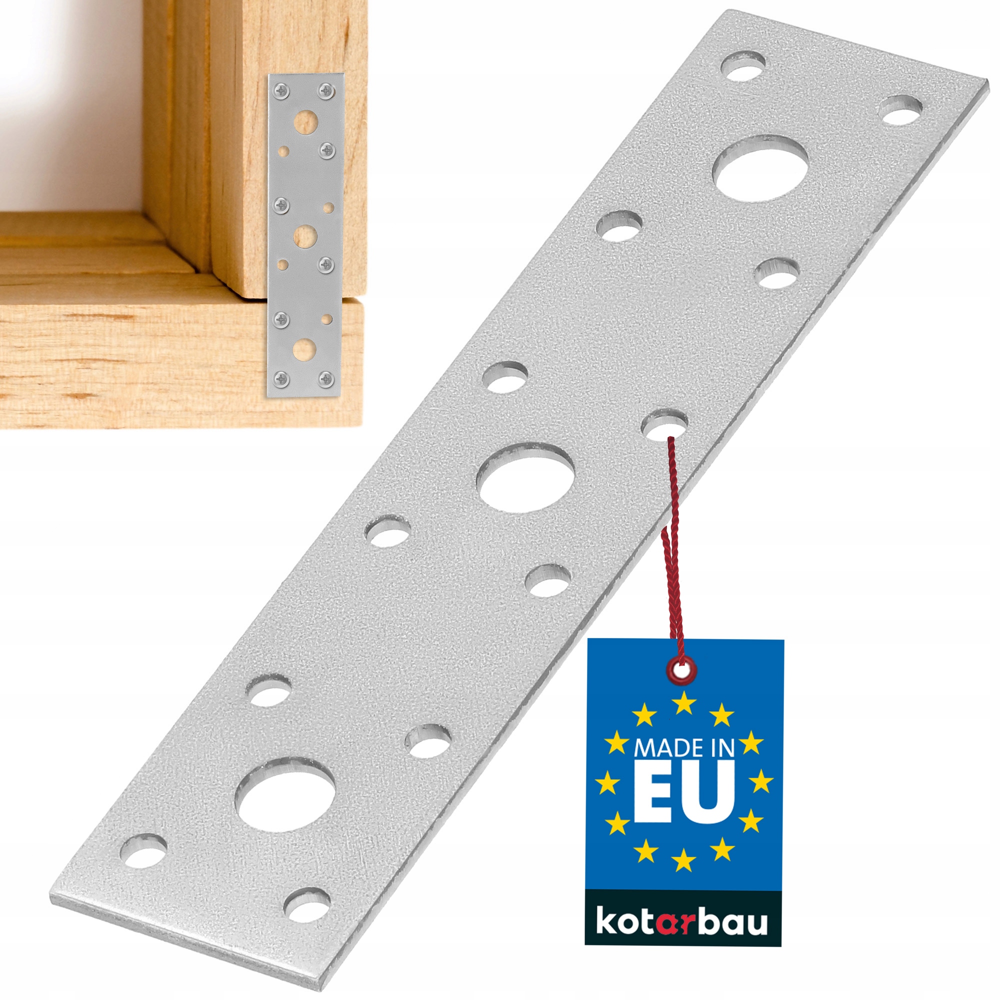 PŁYTKA PERFOROWANA ŁĄCZNIK CIESIELSKI PŁASKI OCYNKOWANY 150x35MM PŁASKOWNIK