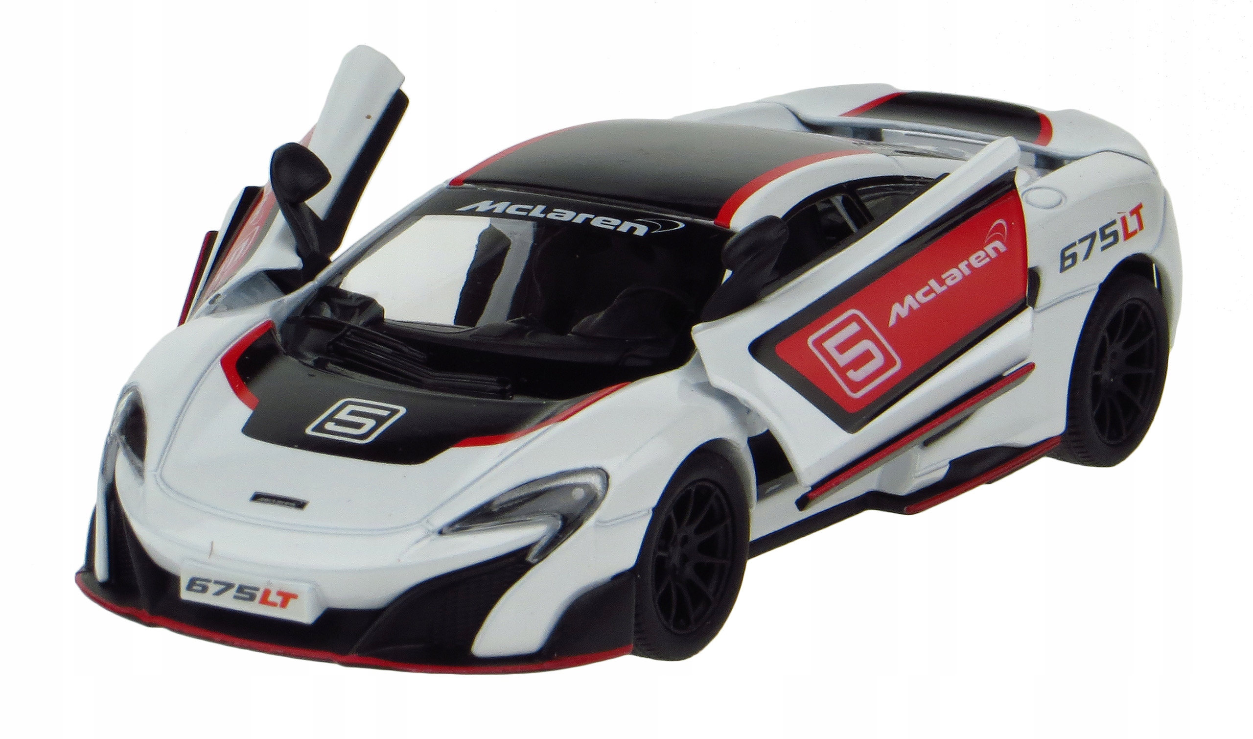 

Mclaren 675LT Model Metalowy Kinsmart 1:36 Biały