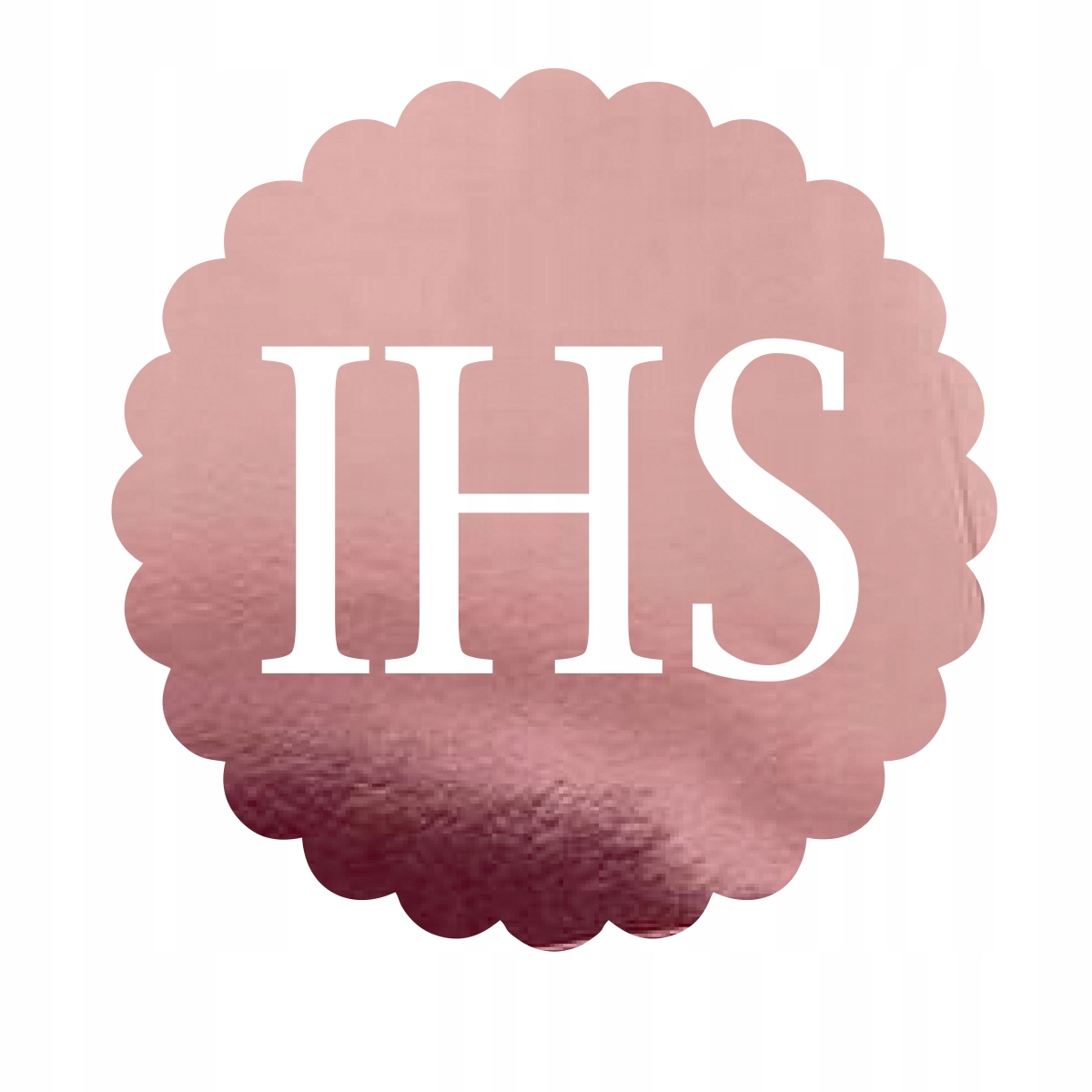 Topper Hostia IHS różowe złoto, dekoracja na tort na Komunię Świętą pik Marka inna