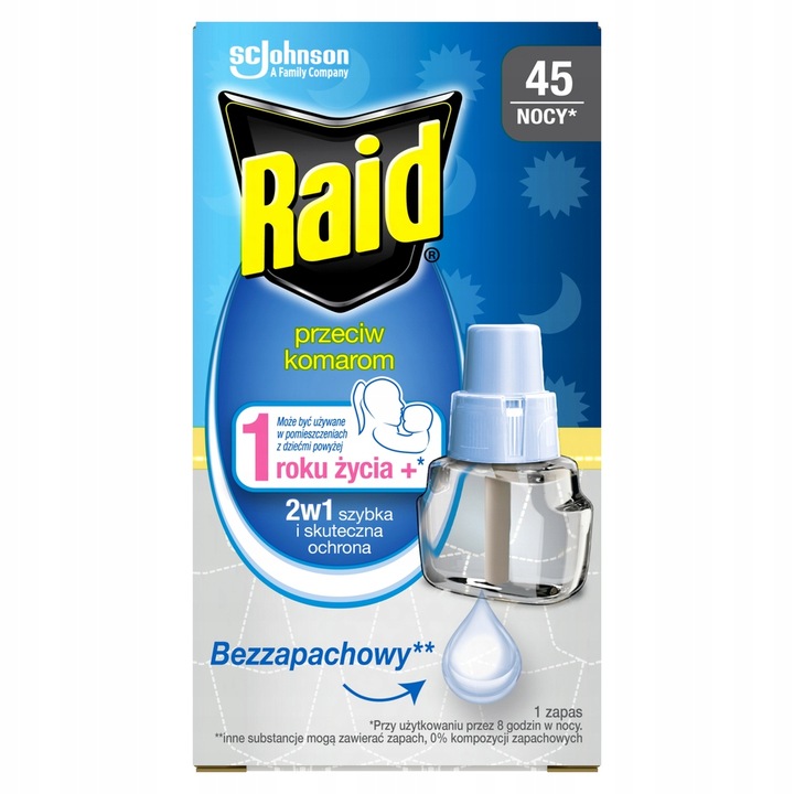 

Raid Na Komary Family Dla Dzieci Zapas płyn 45dni