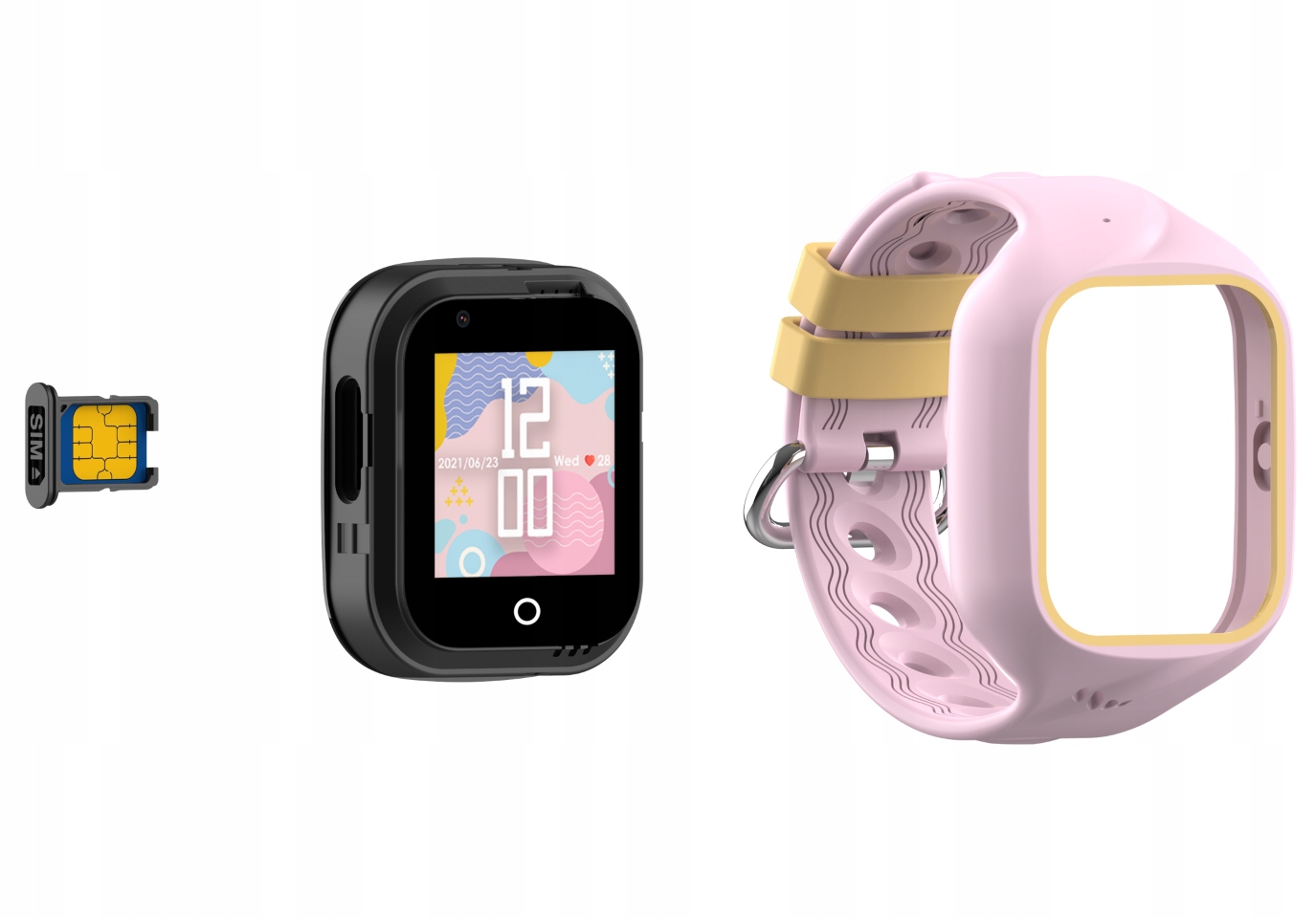 Smartwatch Dla Dzieci Bemi JELLO Różowy Bluetooth LTE WiFi GSM LBS AGPS Transmisja danych 2G