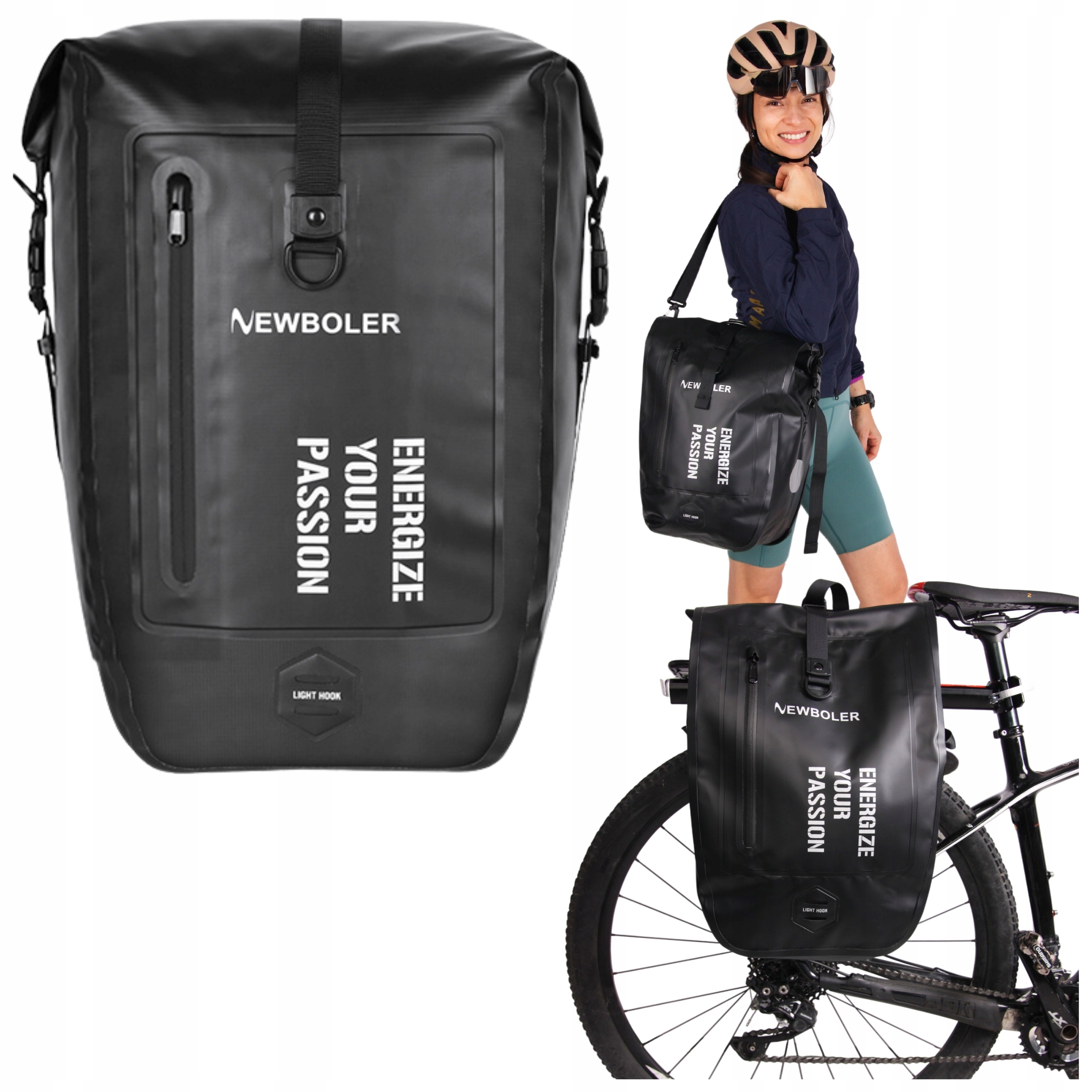 Cyklistická Brašna Taška Na Zadní Nosič Zadní Roller Rolovaná Velká Voděodolná