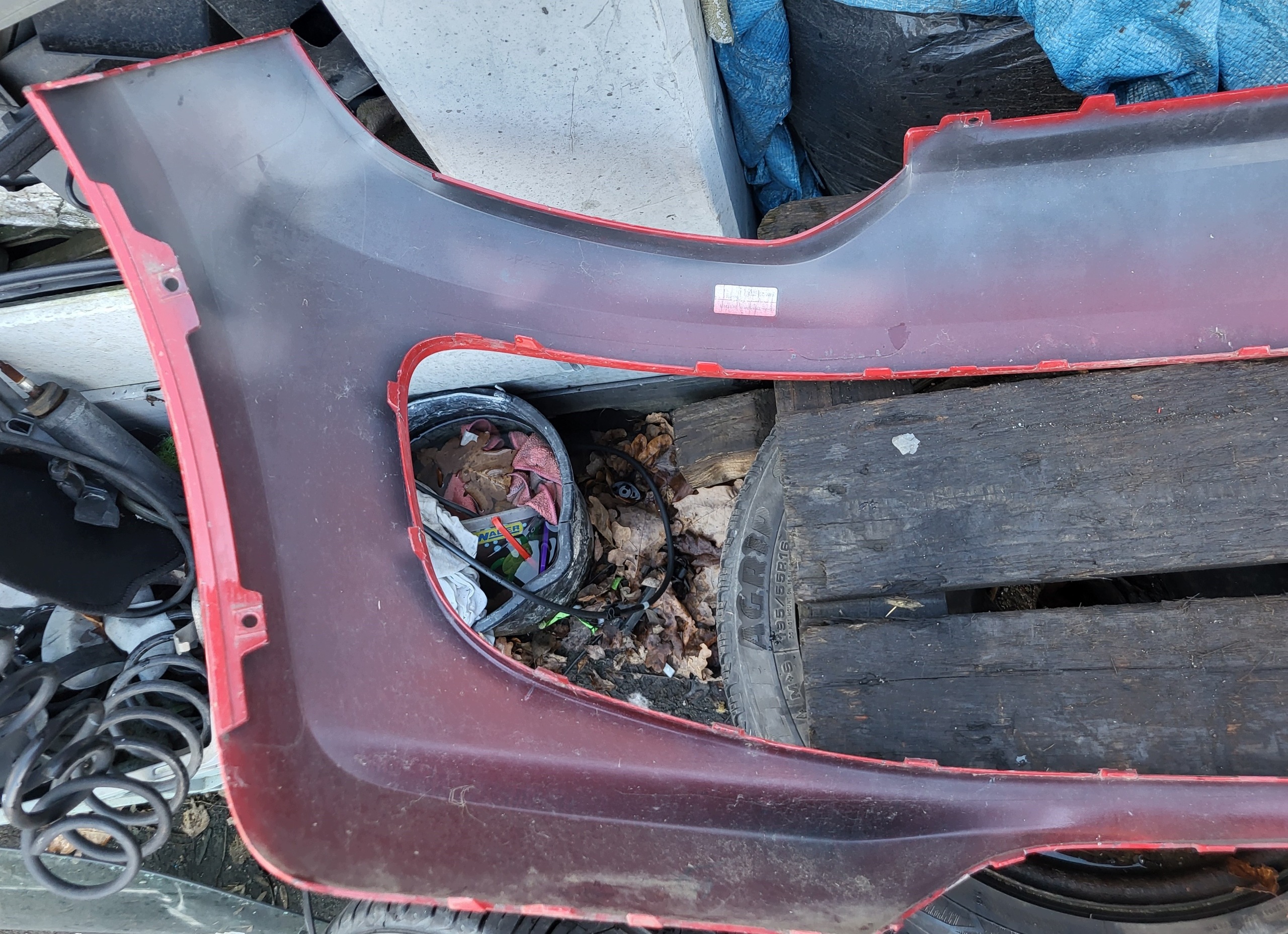 bumper front front VW UP 1S0807221B 13-55K70533 CZEROWNY
