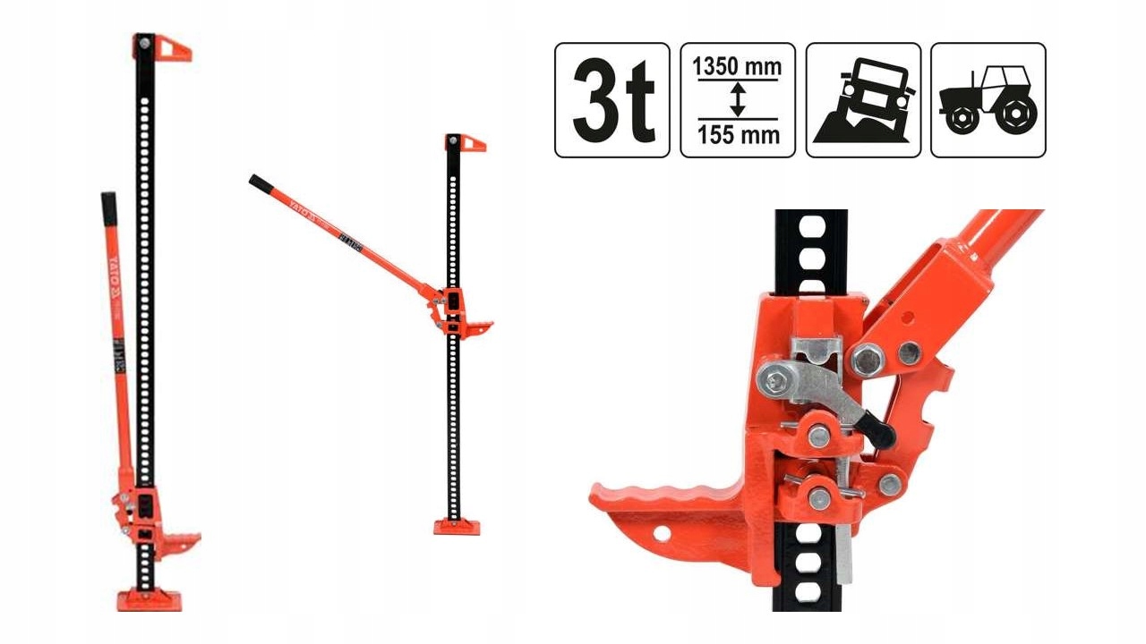PODNOŚNIK FARMERSKI 3T 60" YATO