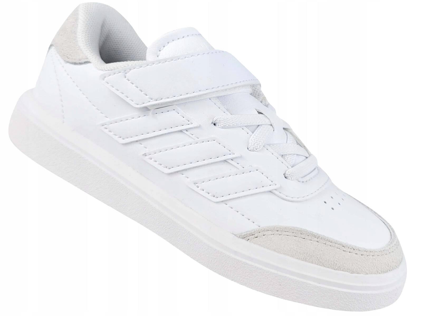 Adidas Courtblock El ID6507 Buty Dziecięce Trampki Na Rzepy Gumki Białe