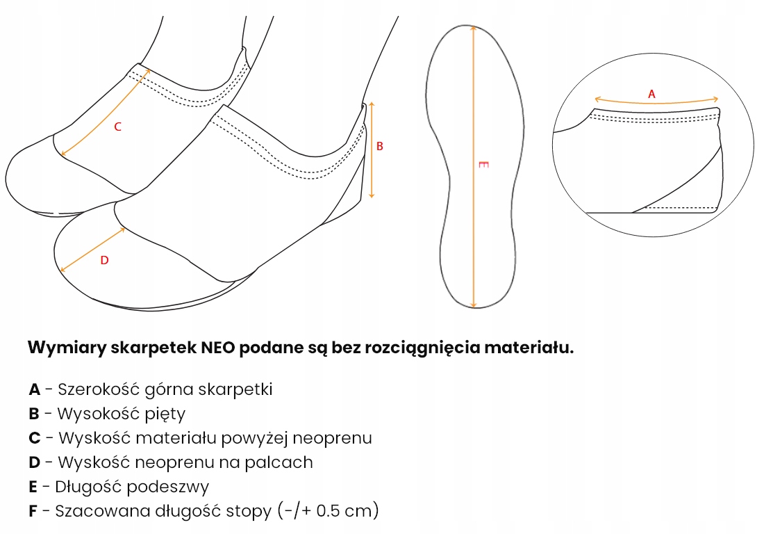 Skarpetki AQUA SPEED Neo (k31) neoprenowe do wody na basen 36/37 Rozmiar 36