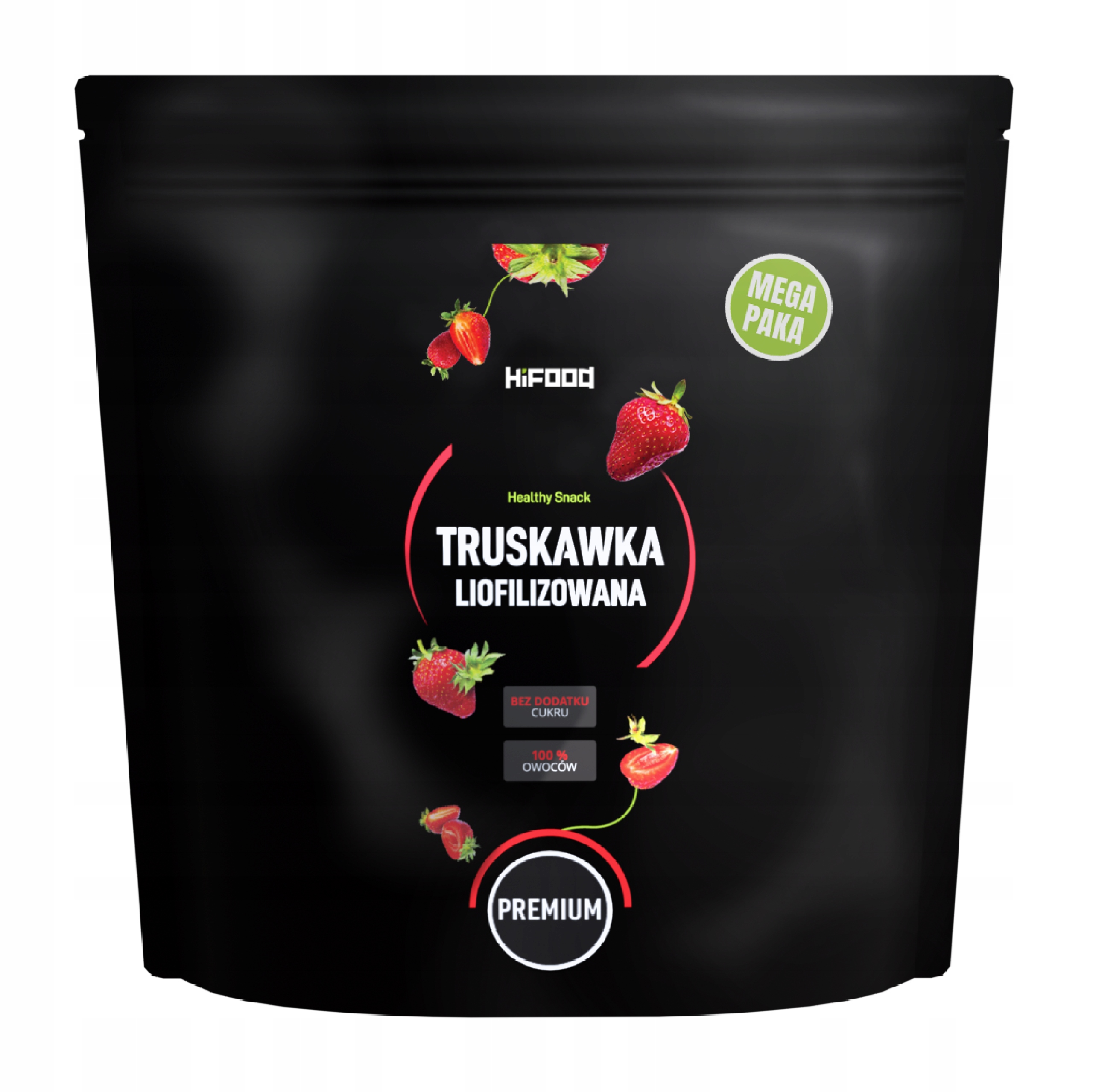 Truskawka Liofilizowana 300g XXL Plastry Paka Duża Paczka HiFOOD