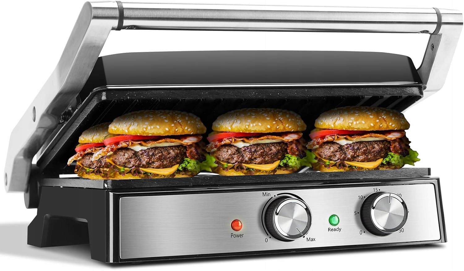 Elektrický gril Aigostar Roast 2000 W s regulací teploty a časovačem