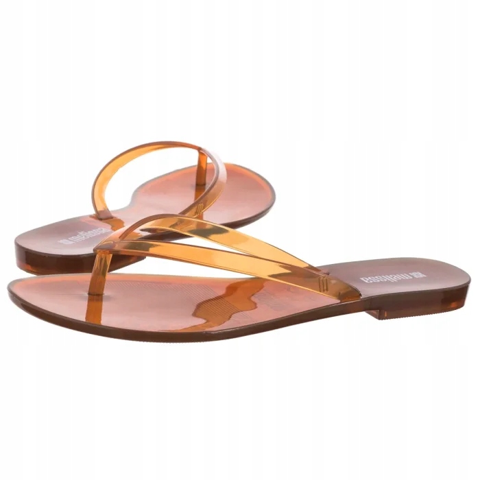 Dámské boty Japonky Melissa Harmonic Jelly 38105 Clear Brown Hnědé