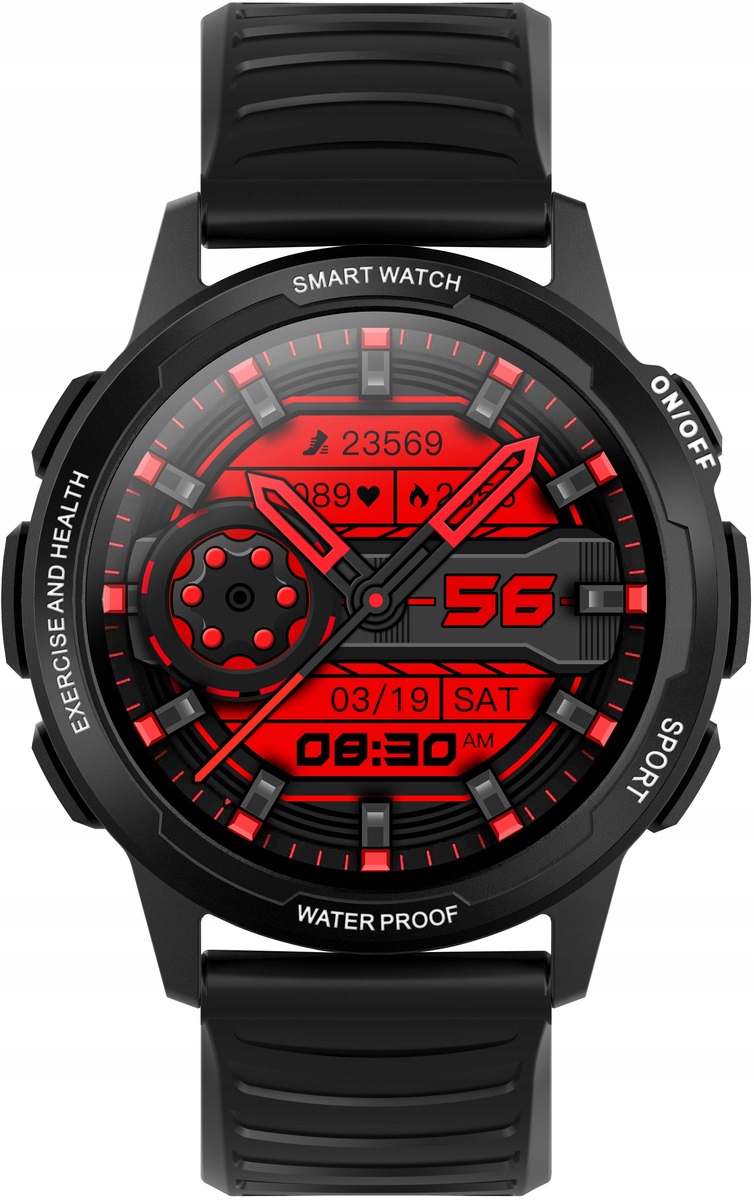 

Czarny Smartwatch Bemi Tracker
