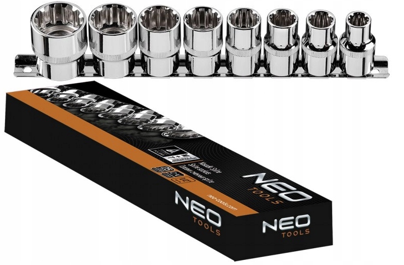 

Nasadki Spline 1/2' zestaw 8 szt. 08-651 Neo