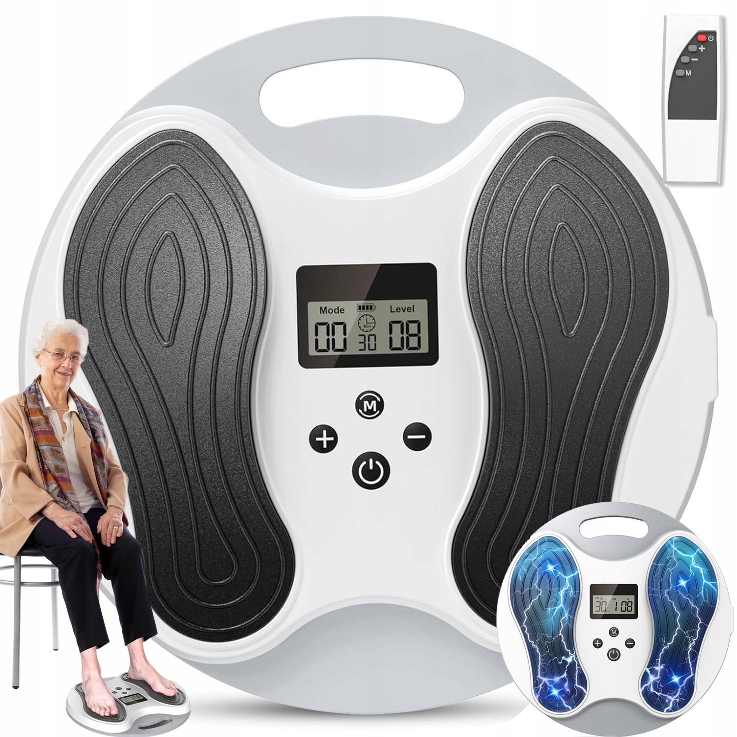 Masażer Stóp Elektryczny Stymulator Ems Tens Z Pilotem Zdalnego Sterowania