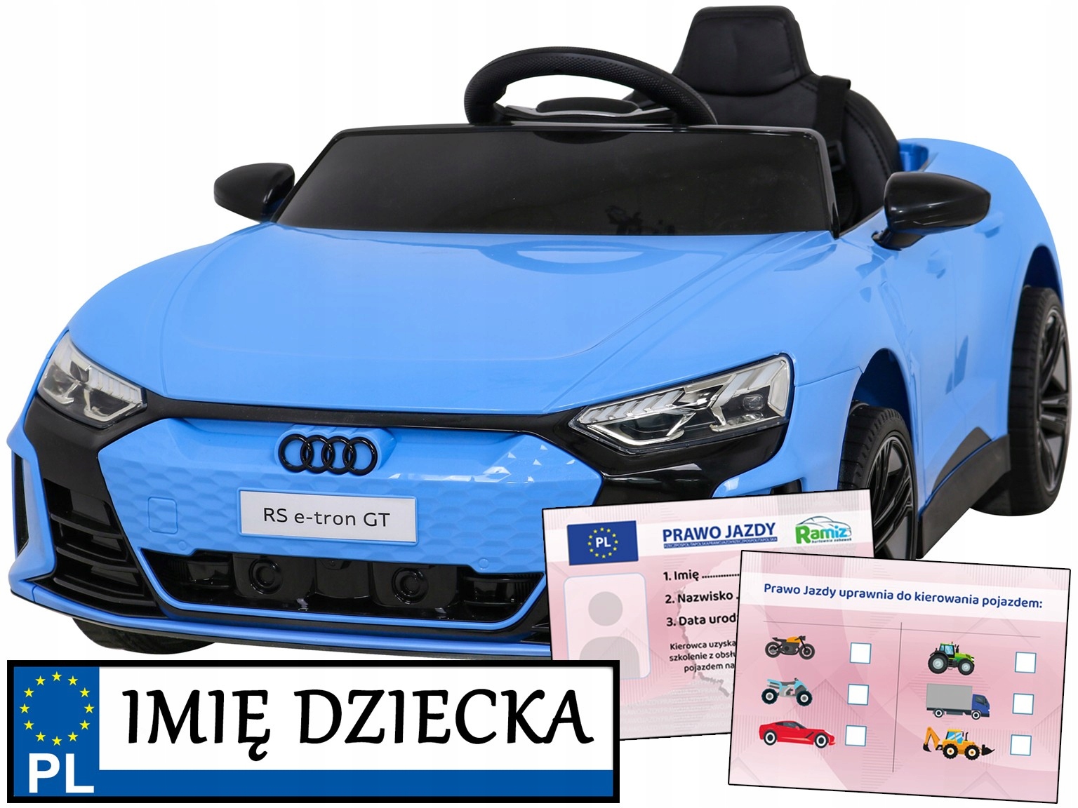 Audi Rs E-tron Gt samochodzik jeździk na akumulator dla dzieci Na Roczek