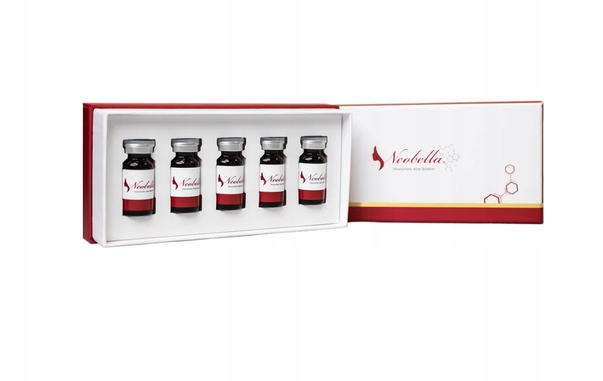 Přípravek na injekční lipolýzu s kyselinou deoxycholovou Neobella 5x8 ml