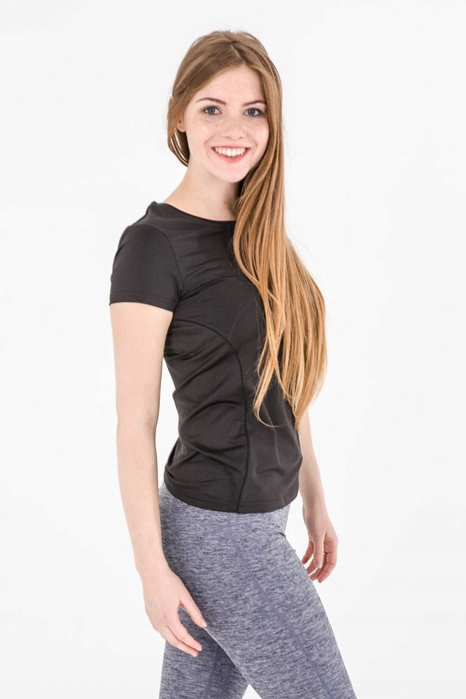 Koszulka t-shirt 4F H4L17-TSDF003 czarna S Dekolt okrągły