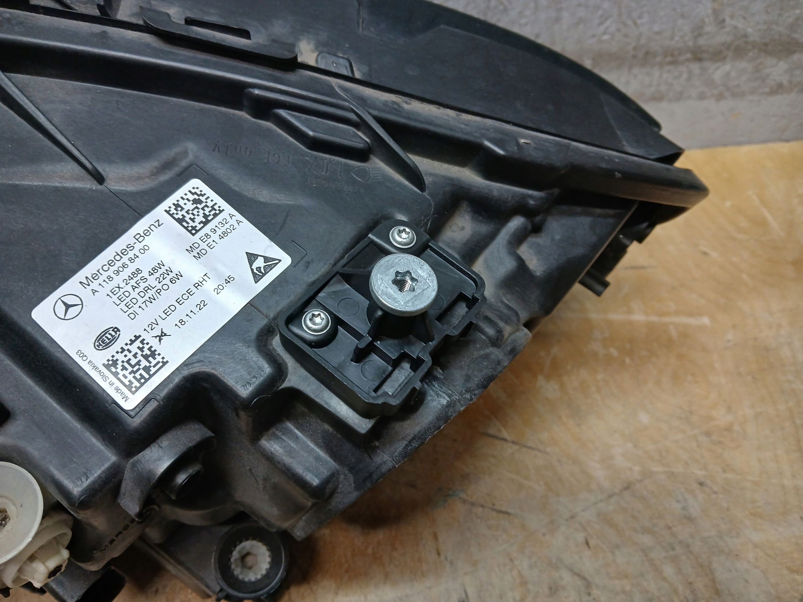 light front right MERCEDES CLA W118 FULL LED HP A118 A1189068400