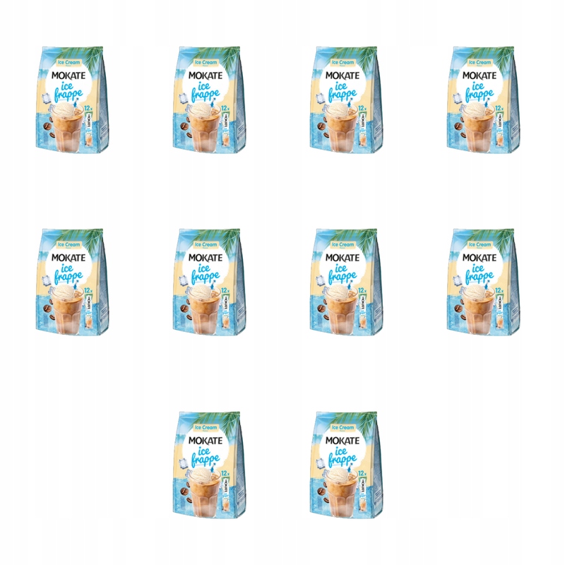 Kávový nápoj Mokate 3v1 Ice Frappe Ice Cream (12 x 12,5 g) X10