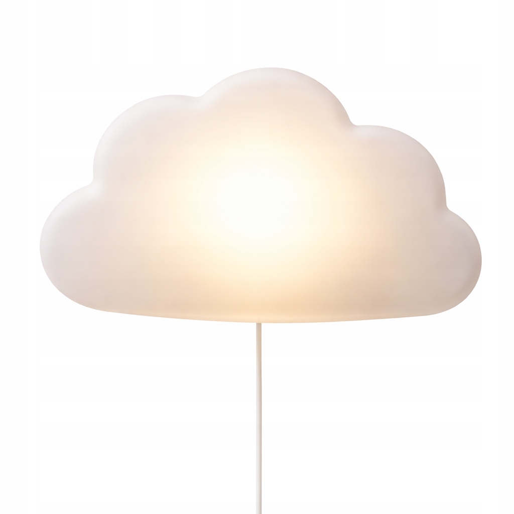 Ikea Upplyst nástěnná Led lampa obláček bílá dětská lampička