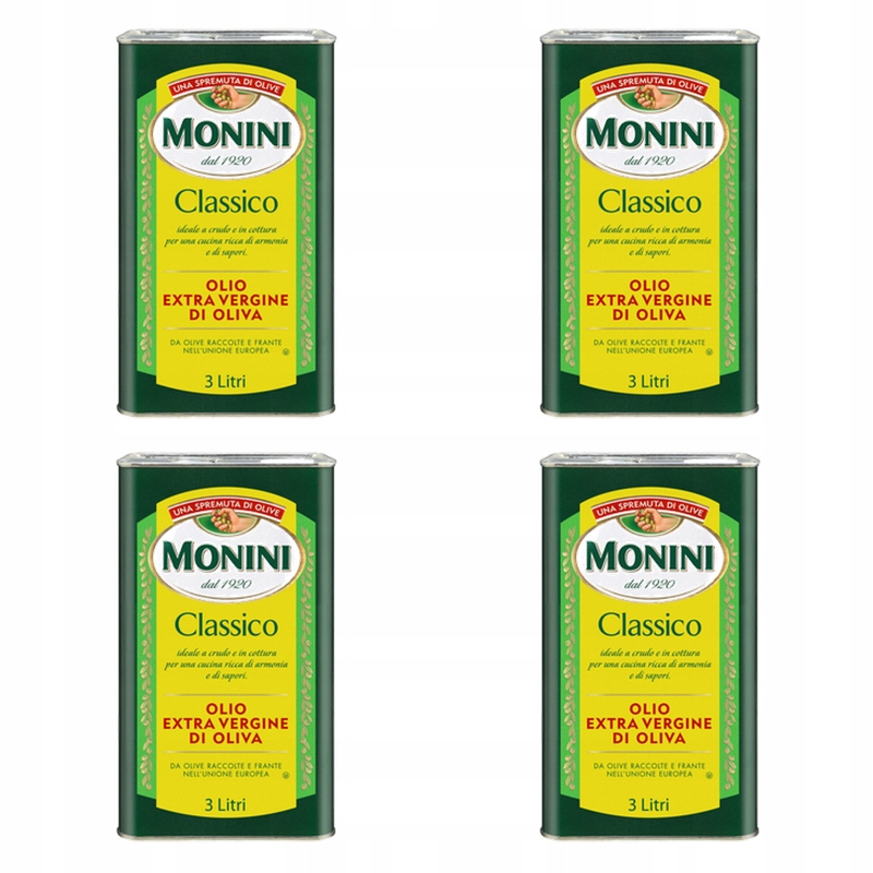 Monini Oliwa z oliwek Extra Vergine Classico 3 l X4