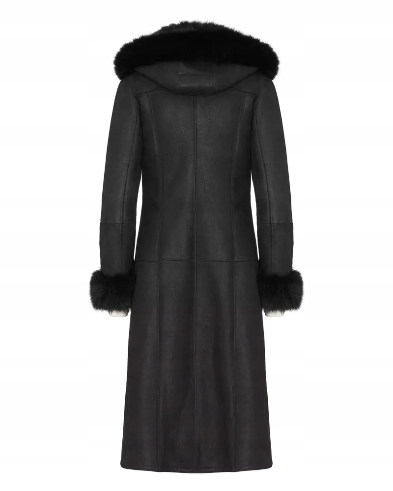 Naturalny damski kożuch Magda obszycie L Rękaw długi rękaw