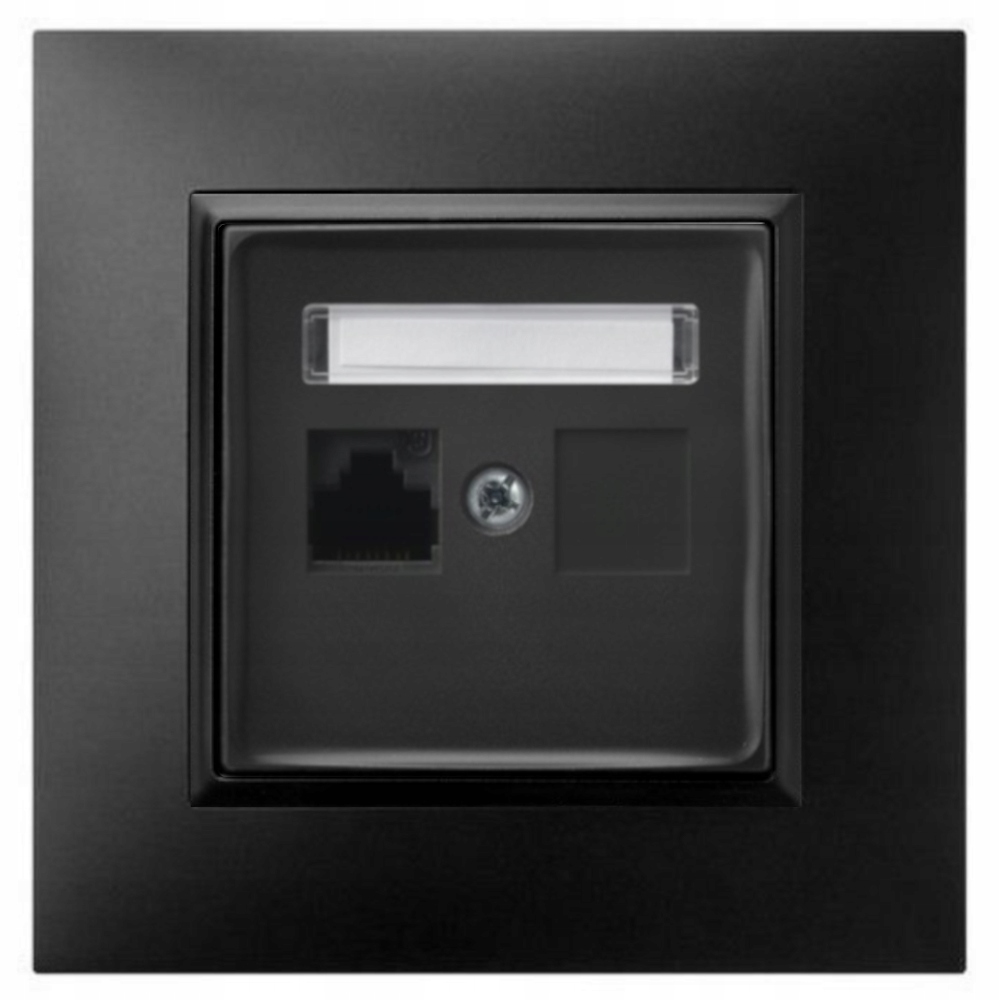 

Gniazdo Internetowe RJ45 Czarny Ospel Aria