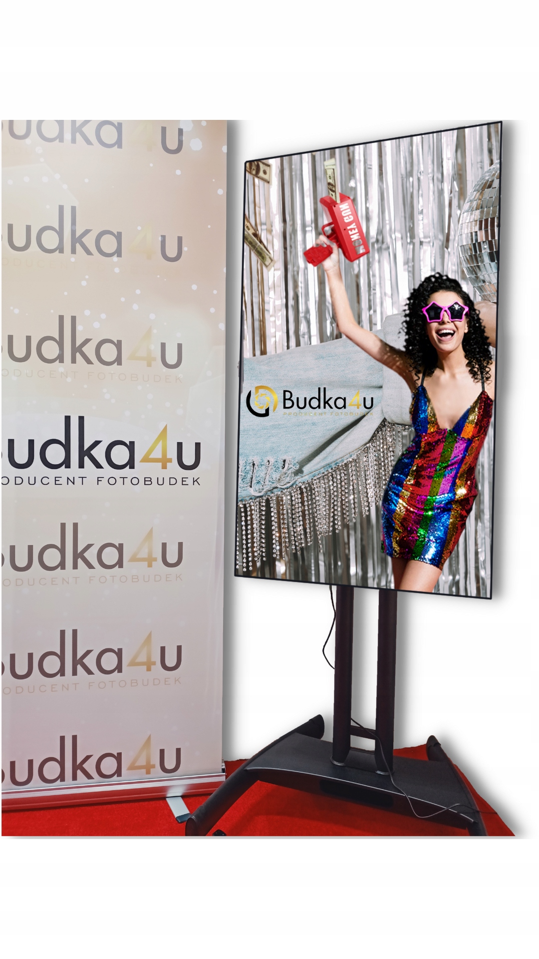 Fotobudka 360 - EKRAN NA statywie - Wesele