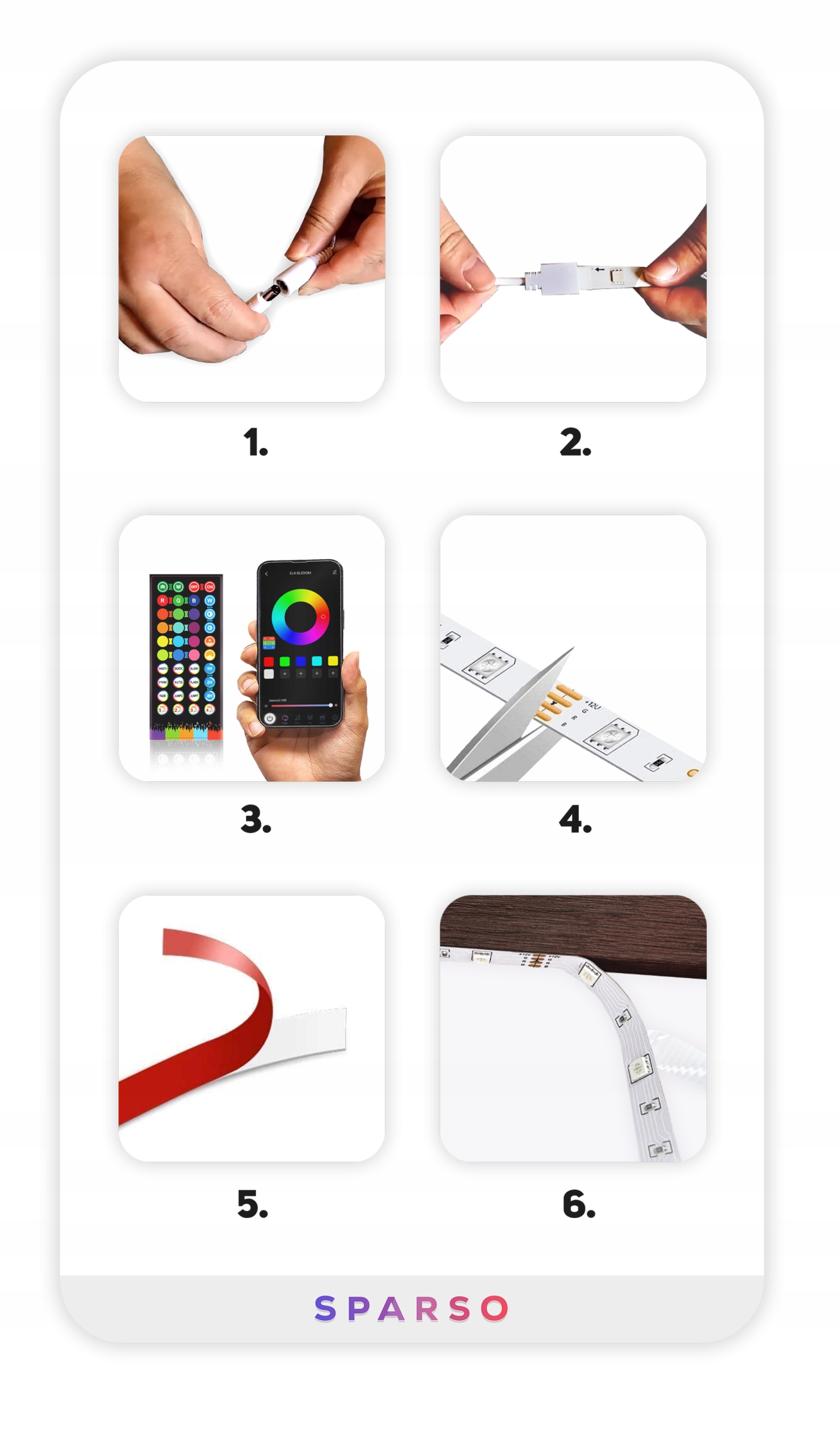 Taśma LED 15M RGB 5050 LEDY APLIKACJA PILOT ZESTAW Stan opakowania oryginalne