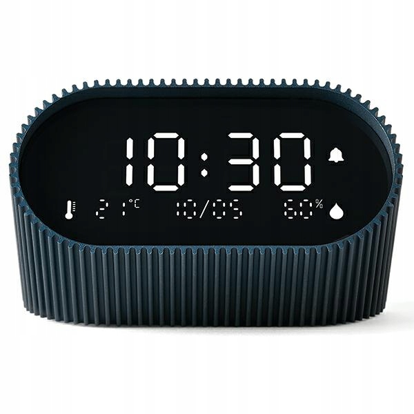 Budík Lexon Ray Clock senzor modrý