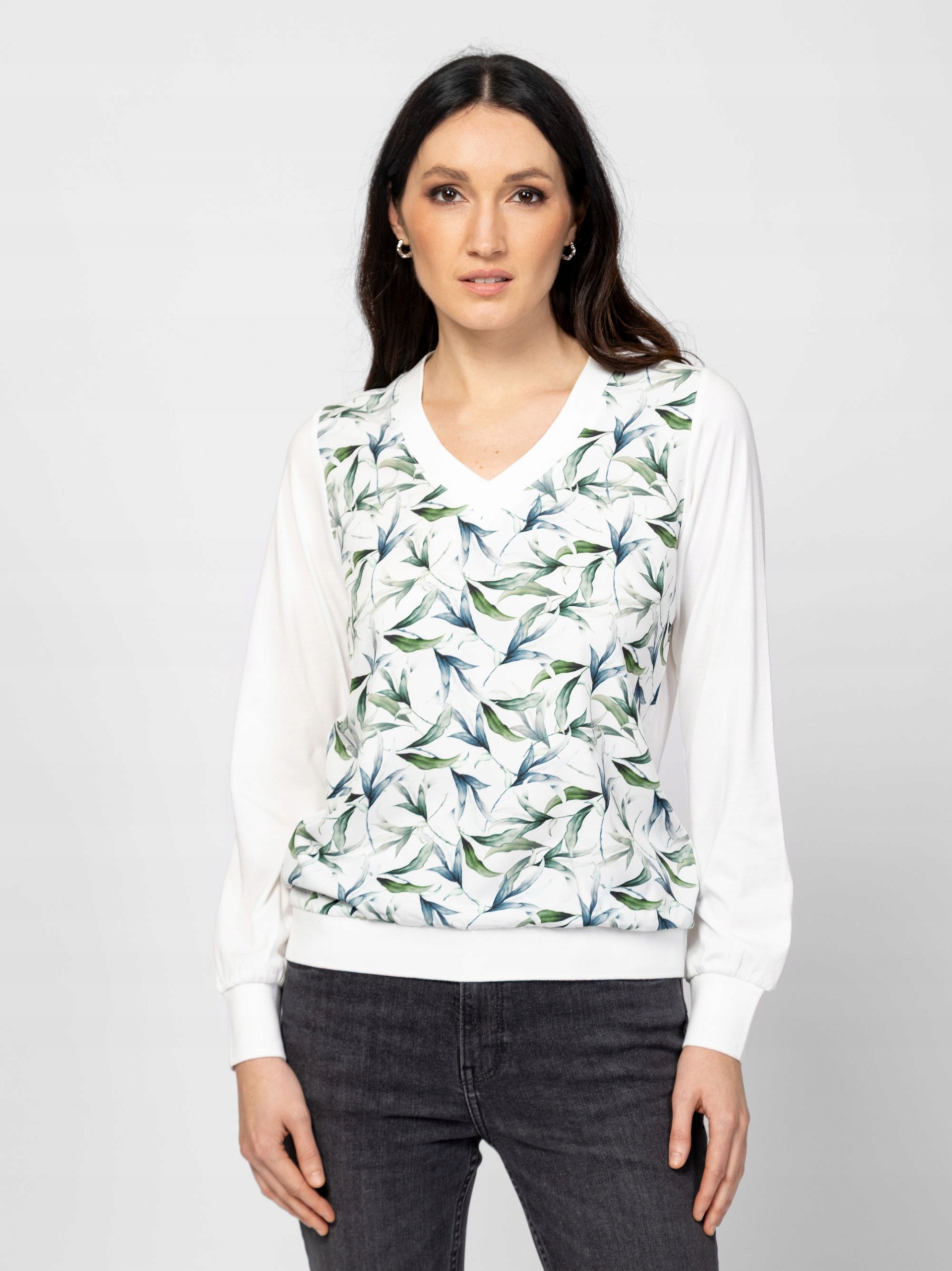 Heavytools Dámská Halenka S Dlouhým Rukávem CALISHAW25 Leaf Bílá M