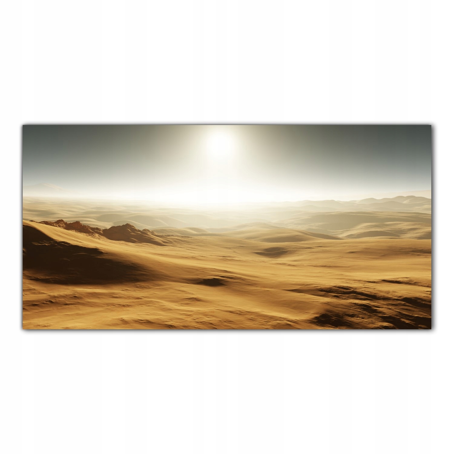 

Obraz na szkle Foto Piasek Zachód Słońca 140x70