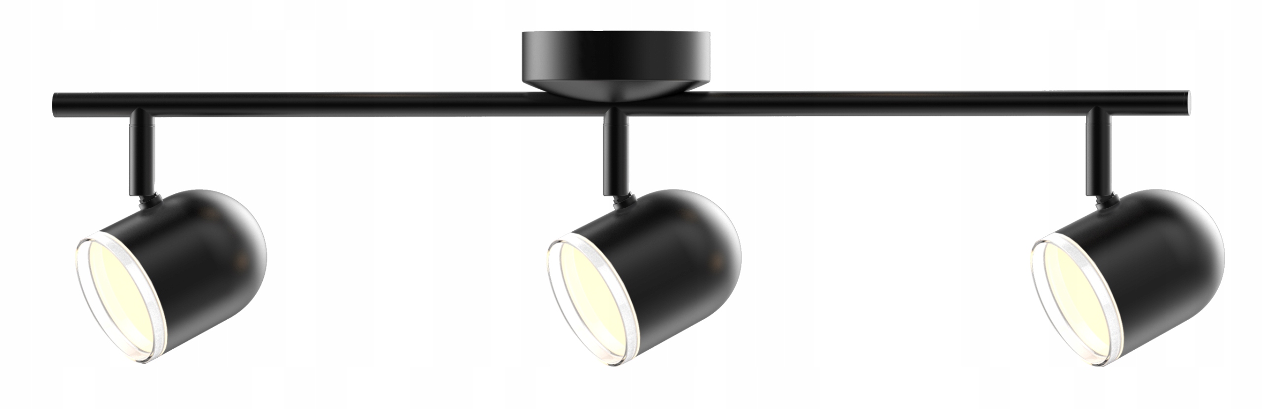 Stropní reflektor kulatý Polux černý