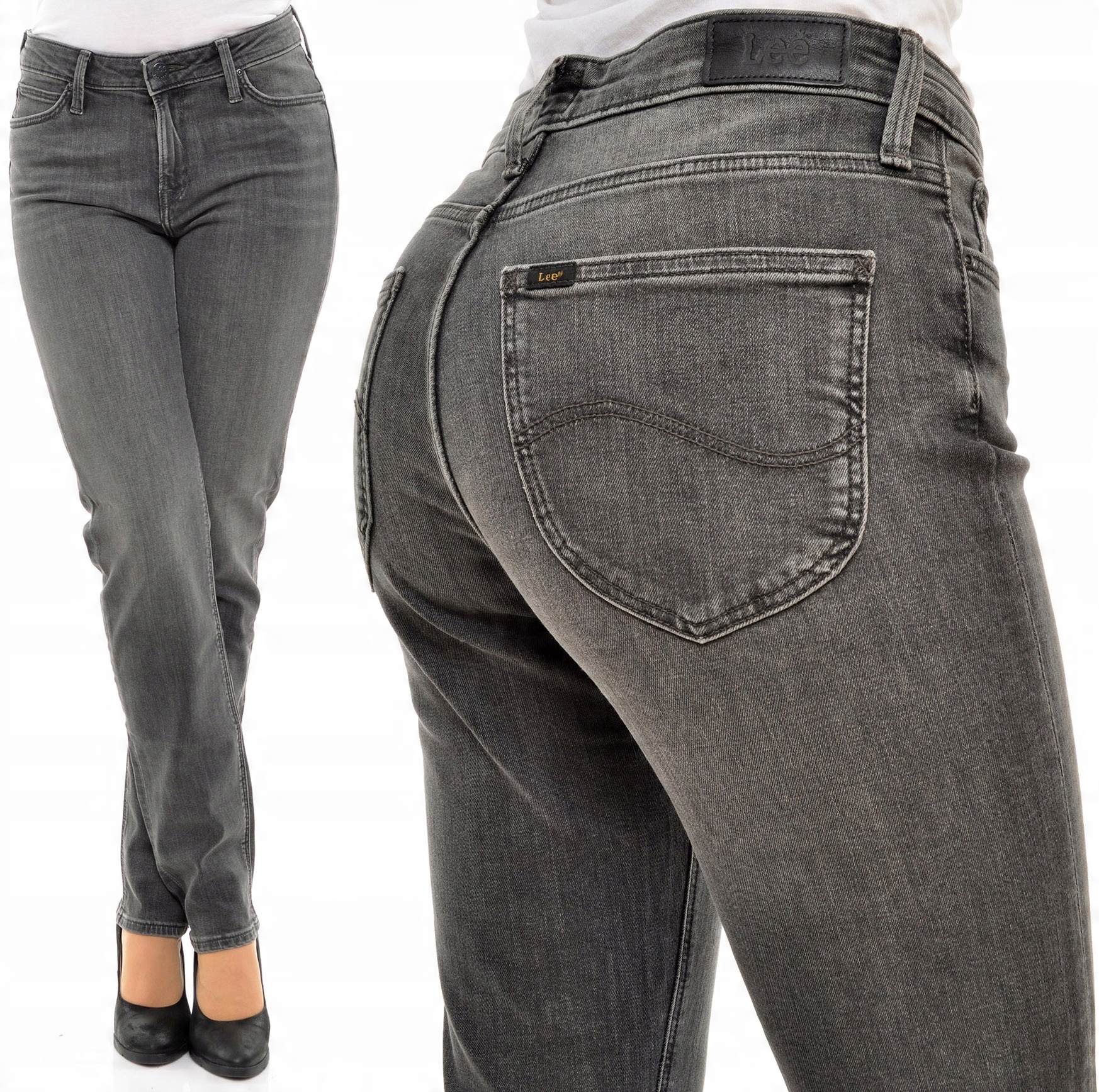 

Lee spodnie Grey slim regular jeans Elly W28 L33