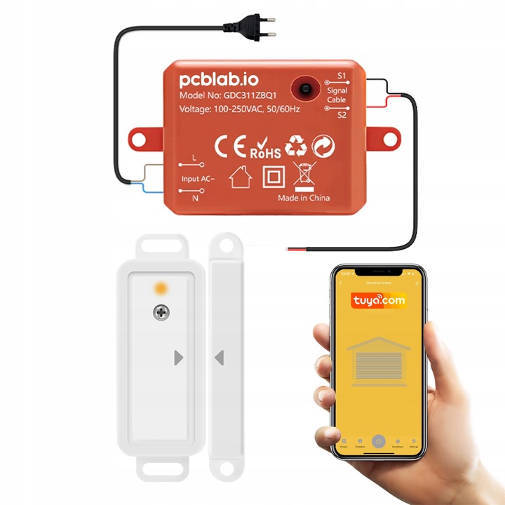 

Sterownik bramy garażowej Tuya ZigBee z czujnikiem