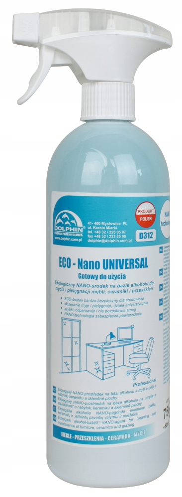 

Dolphin Eco Nano Universal Płyn do Mebli Szyb